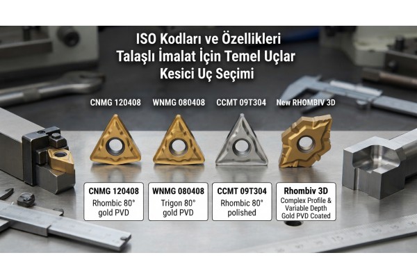 ISO Kesici Uç Kodları Nasıl Okunur? CNMG, WNMG, CCMT Kodları Ne Anlama Geliyor?