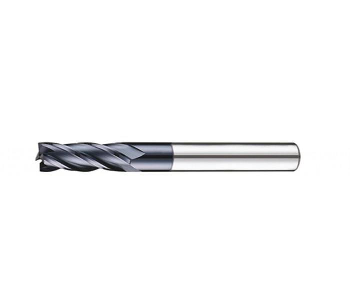 8MM R0,5 45HRC UZUN KARBÜR KÖŞE RADUS FREZE BOY:100MM ERİC