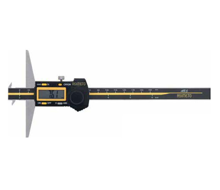 ASİMETO 0-300mm ABBS ÇİFT KANCA DİJİTAL DERİNLİK KUMPASI