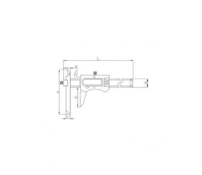 ASİMETO 0-300mm Ayarlanabilir Çene Dijital Kumpas