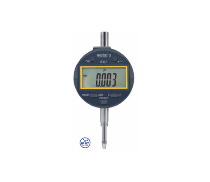ASİMETO IP67 0-25.4mm DİJİTAL KOMPARATÖR SAATİ