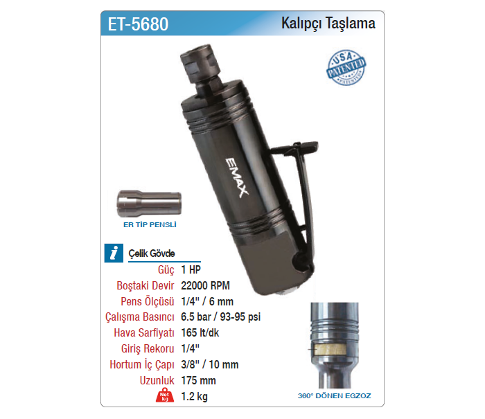 EMAX KALIPÇI TAŞLAMA