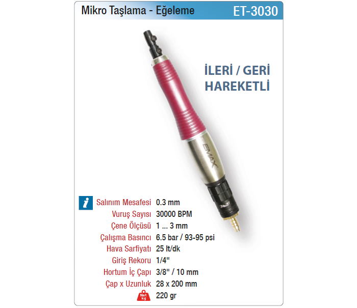 EMAX MİKRO TAŞLAMA-EĞELEME