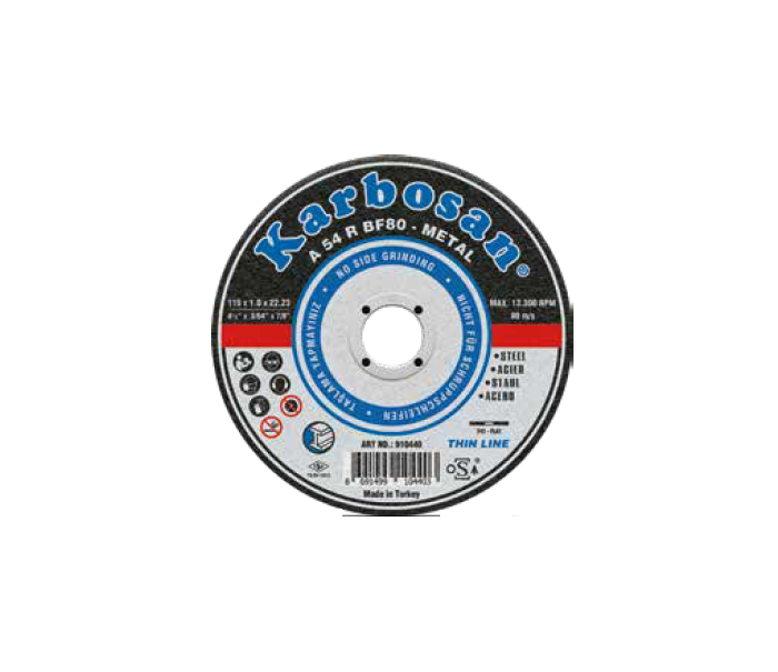 KARBOSAN 180X3.0X22.23 METAL KESME DİSKİ