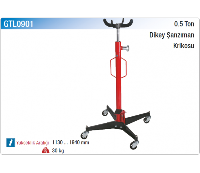 NT tools 0.5 TON DİKEY ŞANZIMAN KRİKOSU