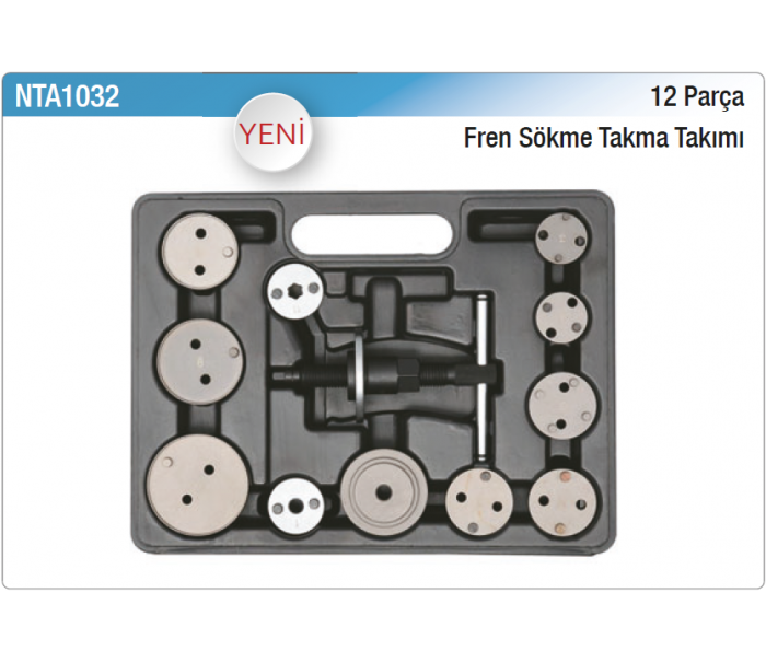 NT tools 12 PARÇA FREN SÖKME TAKMA TAKIMI