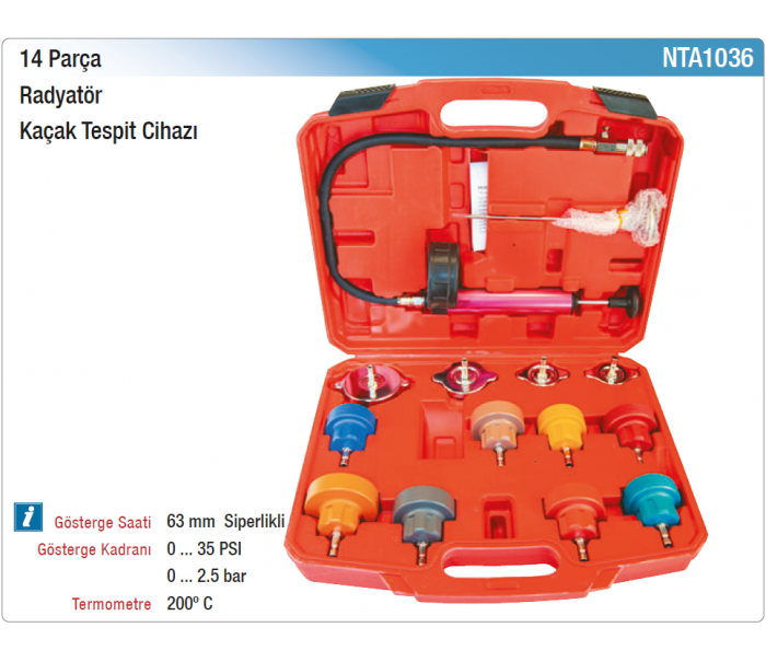 NT tools 14 PARÇA KAÇAK TESPİT CİHAZI