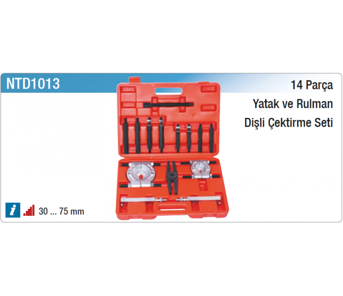 NT tools 14 PARÇA YATAK VE RULMAN DİŞLİ ÇEKTİRME SETİ