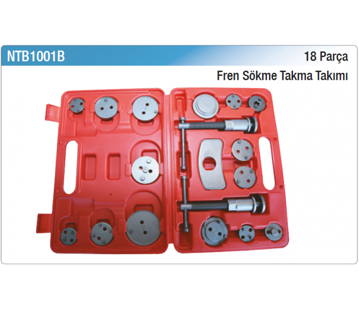 NT tools 18 PARÇA FREN SÖKME TAKMA TAKIMI