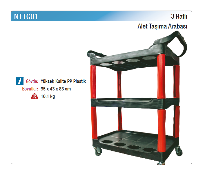 NT tools 3 RAFLI ALET TAŞIMA ÇANTASI