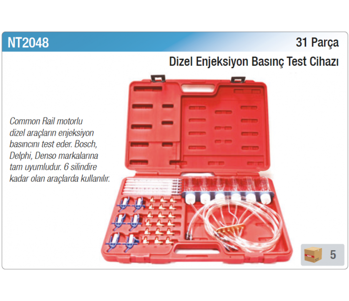 NT tools 31 PARÇA DİZEL ENJEKSİYON BASINÇ TEST CİHAZI