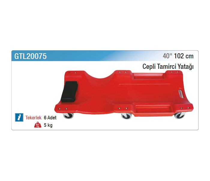 NT tools 40" 102cm TAMİRCİ YATAĞI