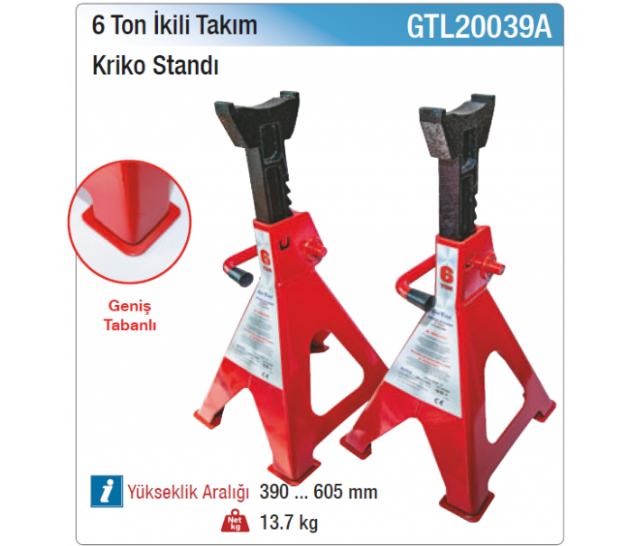 NT tools 6 TON İKİLİ TAKIM KRİKO STANDI