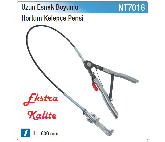 NT tools UZUN ESNEK BOYUNLU HORTUM KELEPÇE PENSİ