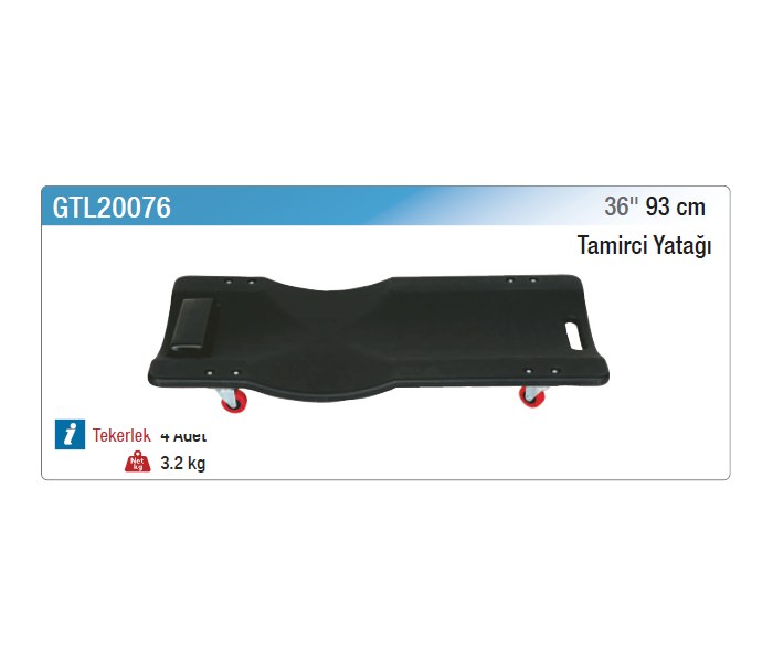 NT tools 36" 93cm TAMİRCİ YATAĞI