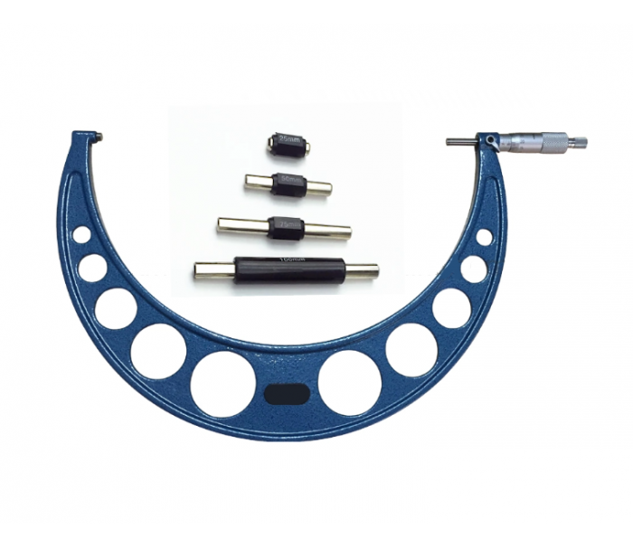 WATANO Değiştirilebilir Ayaklı Mekanik Mikrometre 0-100