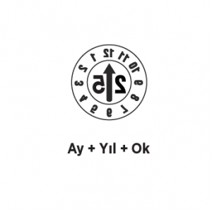 16X14mm AY YIL OK KALIP TAKVİMİ