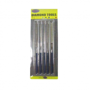 DECO 180x5mm 5 Parça PVC Paketli Elmas Eğe Takımı