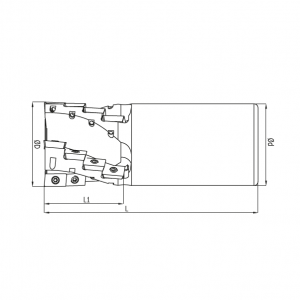 MBC 25X120 Z 2X4 APKT 10 HELİSEL FREZE TAKIMI