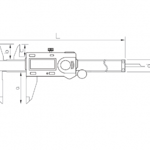 ASİMETO ABS Dijital Kumpas 0-200mm