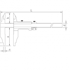 ASİMETO Ağır İş Çift Çene Mekanik Kumpas 0-1000mm