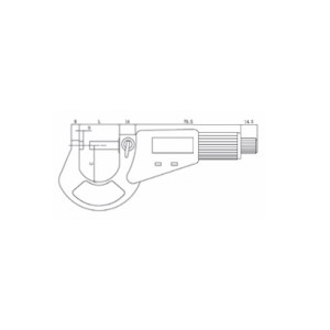 ASİMETO Dijital Dış Çap Mikrometresi 25-50 mm