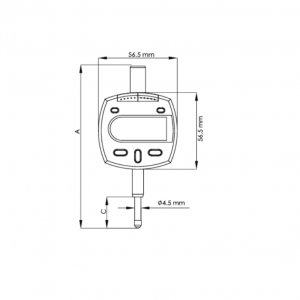 ASİMETO Dijital Komparatör Saati 0-12.5mm