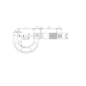 ASİMETO Dış Çap Mikrometresi 25-50 mm