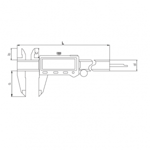ASİMETO Full Ekran Dijital Kumpas 0-300mm