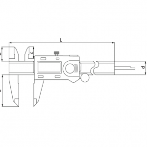 ASİMETO Karbon Fiber Dijital Kumpas 0-150mm