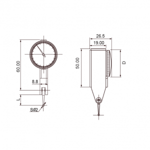 ASİMETO Salgı Komparatör Saati 0.8mm