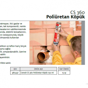 CERESİT CS 360 PU KÖPÜK 750ml