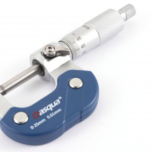 Dasqua 75-100mm MEKANİK DIŞ ÇAP MİKROMETRE 0,01-KROM KAPLAMA