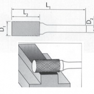 DECO 12X6X69 A FORMU SERT KARBÜR KALIPÇI FREZESİ