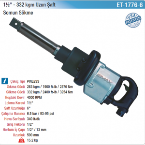 EMAX 1½'' 332kgm UZUN ŞAFT SOMUN SÖKME