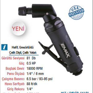 EMAX 115° HIZ AYARLI KOMPOZİT KALIPÇI TAŞLAMA