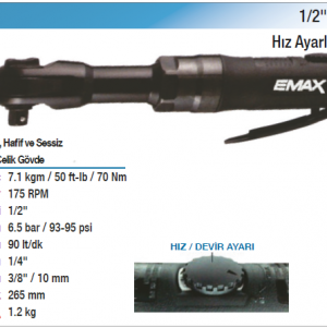 EMAX 1/2 6.9kgm HIZ AYARLI CIRCIR KOL