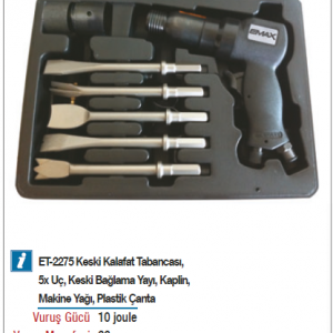 EMAX 190mm KESKİ KALAFAT TABANCA SETİ
