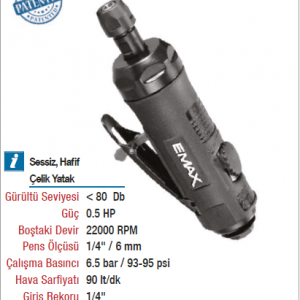 EMAX HIZ AYARLI KOMPOZİT KALIPÇI TAŞLAMA