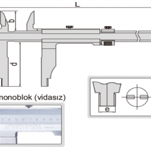 İNSİZE Çift Çene Mekanik Kumpas 300mm