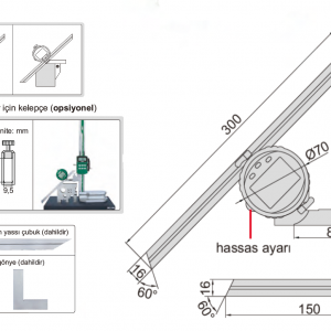İNSİZE Dijital Açı Ölçer 0-360°