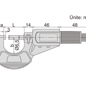 İNSİZE Dijital Dış Çap Mikrometre 125-150mm