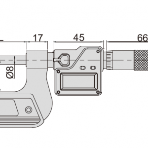 İNSİZE Dijital Vida Diş Mikrometresi 100-125mm