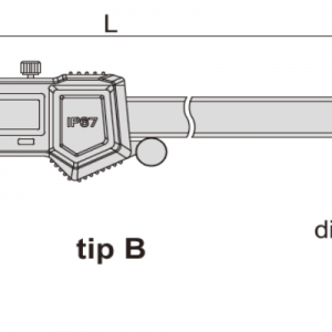 İNSİZE IP67 Dijital Kumpas 200mm