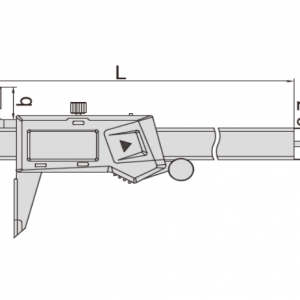 İNSİZE Karbür Ağızlı Dijital Kumpas 300mm