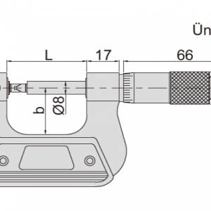 İNSİZE Mekanik Vida Mikrometresi 75-100mm