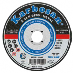 KARBOSAN 230X3.0X22.23 METAL KESME DİSKİ