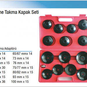 NT tools 15 PARÇA FİLTRE SÖKME TAKMA KAPAK SETİ