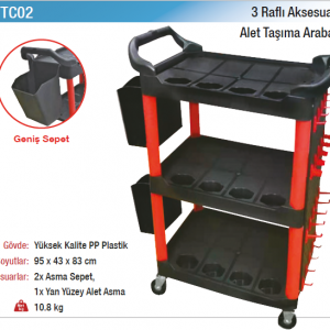 NT tools 3 RAFLI AKSESUARLI ALET TAŞIMA ÇANTASI
