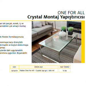 PATTEX ONE FOR ALL CRYSTAL 290 g
